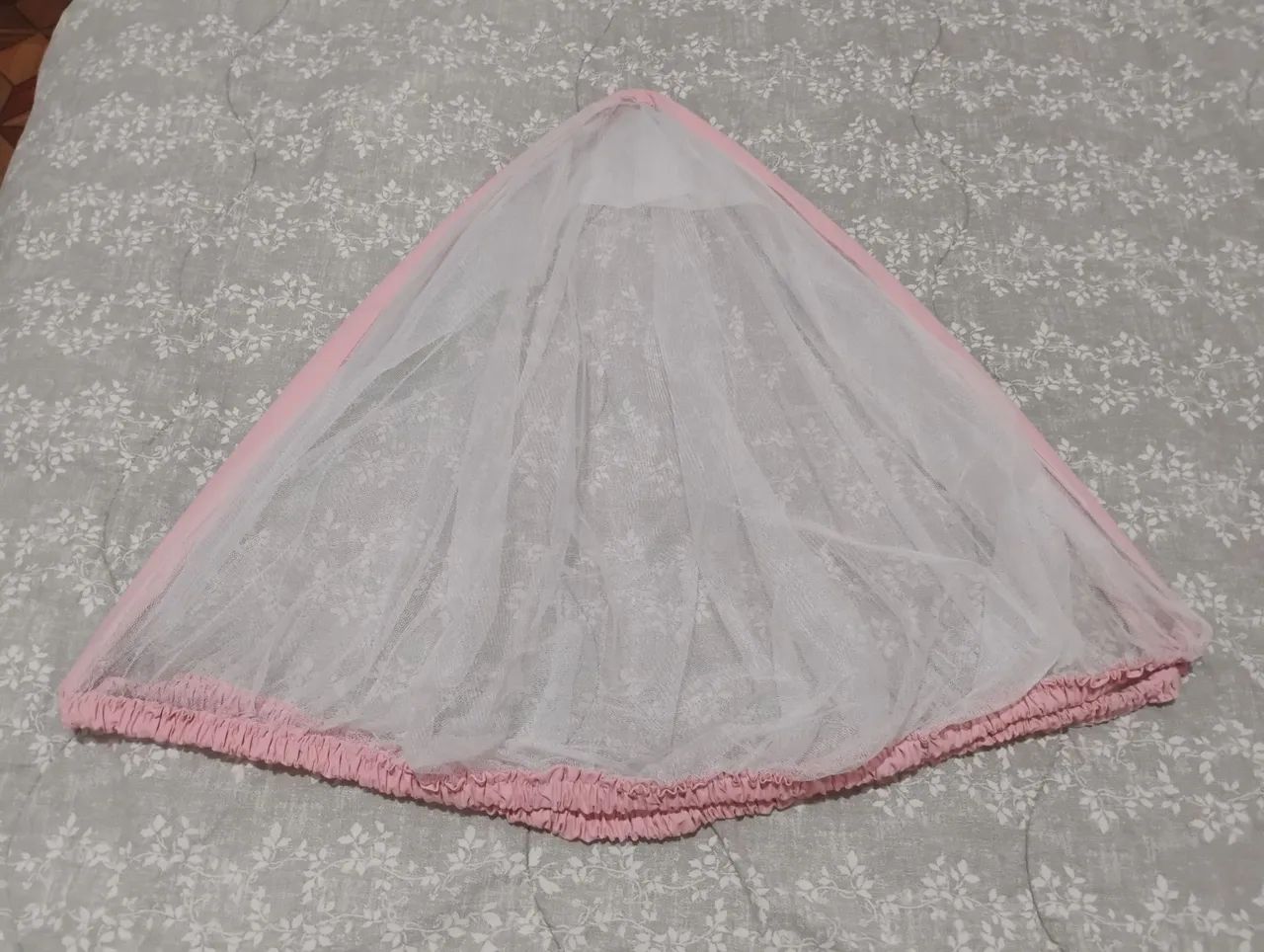 Ninho para bebê (rosé com creme) - Foto 5