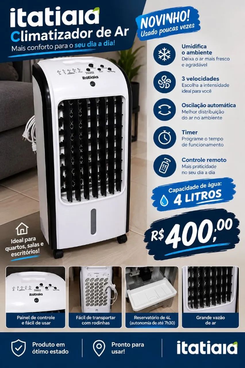Climatizador 4 Litros