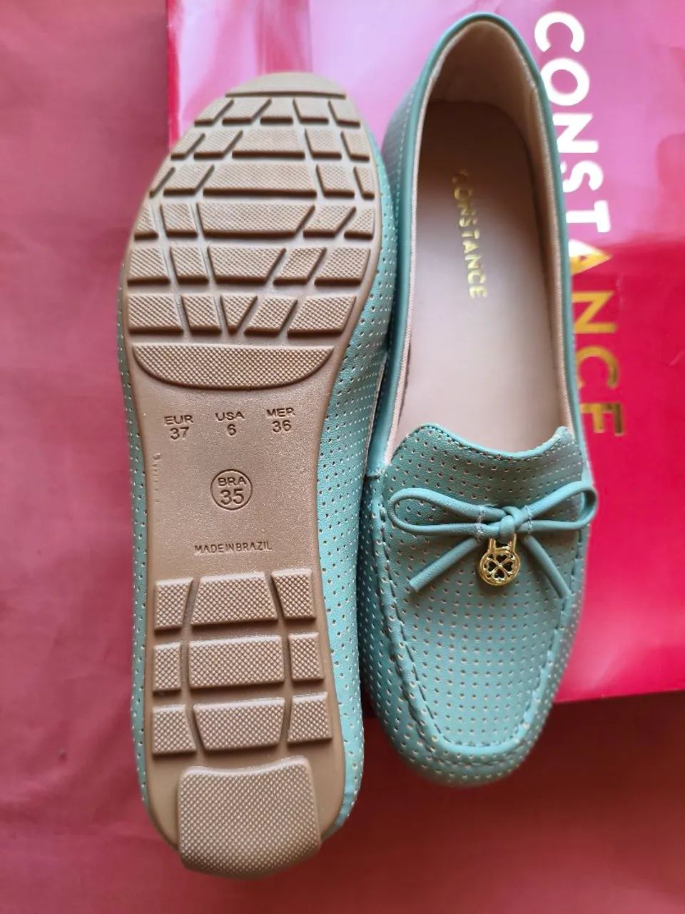 Sapatilha Mocassim Constance verde 35 - Foto 2