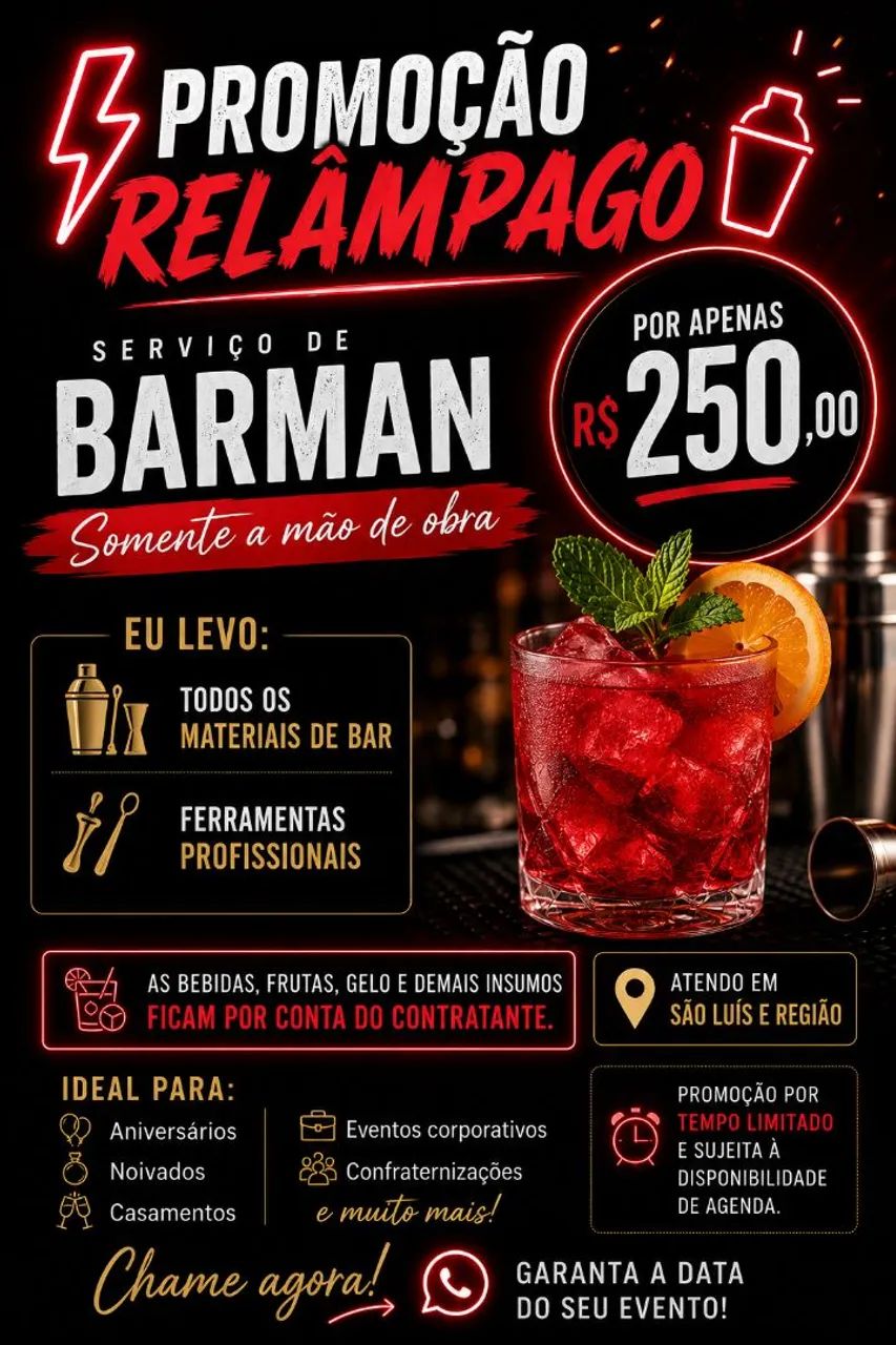 Promoção Relâmpago!