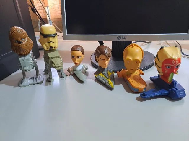 Bonecos star wars McDonalds 6 unidades ashoka anakin
