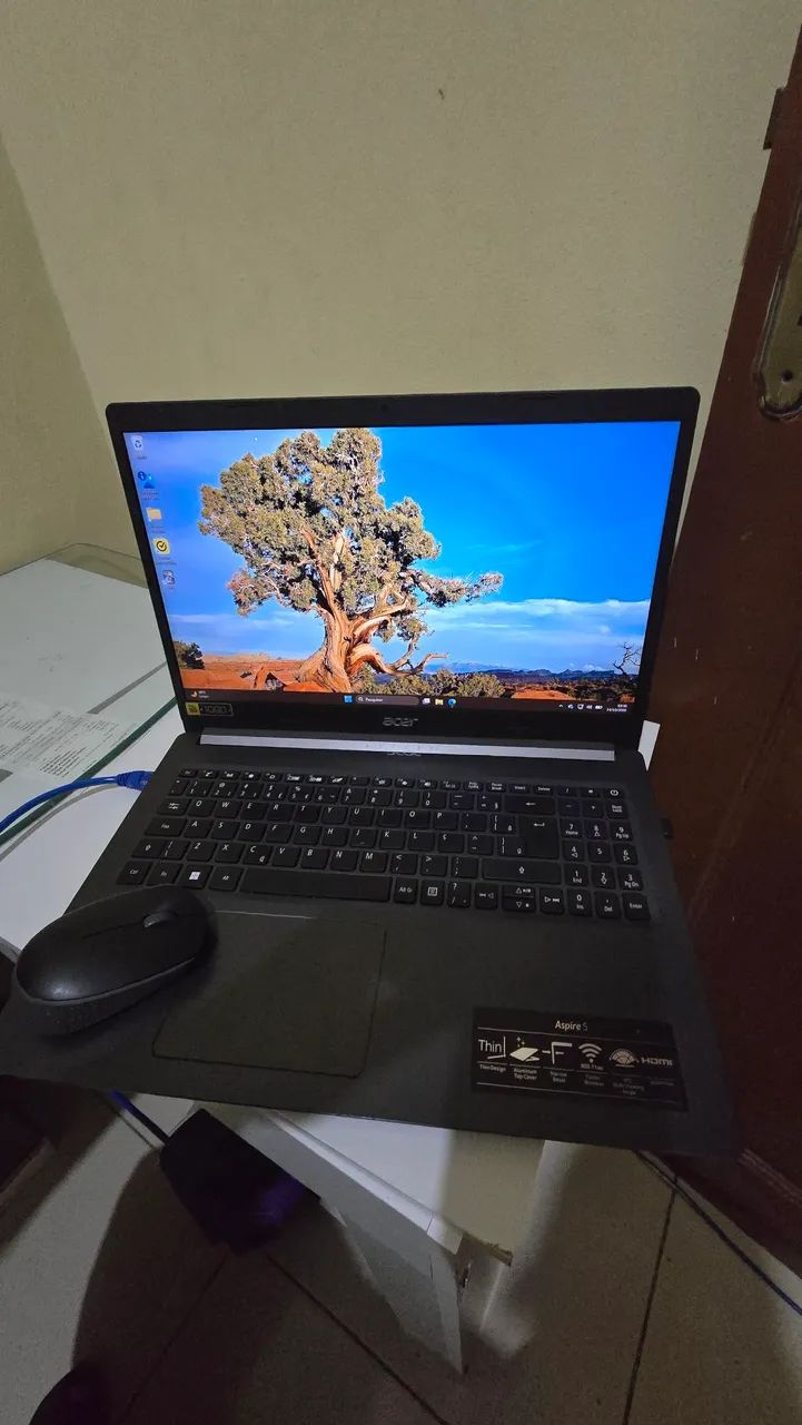 Notebook Acer Aspire 5 A515-54, com processador Intel Core i5 de 10ª geração
