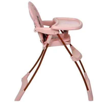 Cadeira de alimentação bebê burigotto rosa - Foto 2