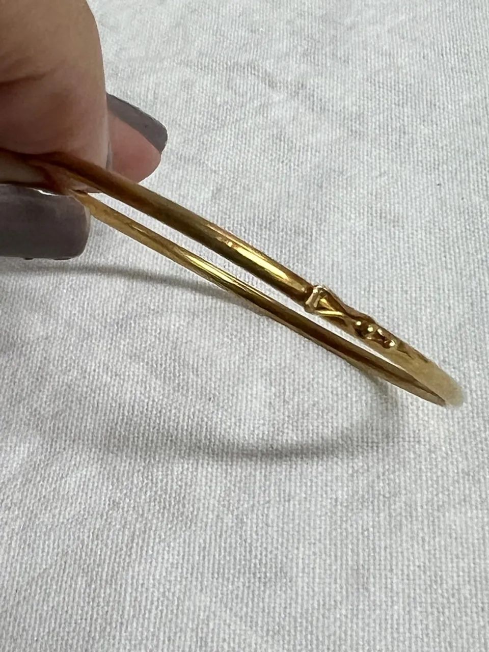 PULSEIRA OURO 18kl - BRACELETE ARGOLA  - Foto 2