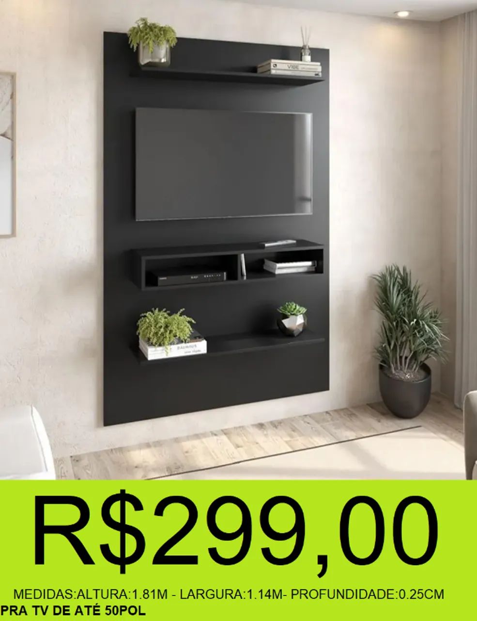 painel - compacto - duas opções de cores - compre e retire hoje mesmo. 
