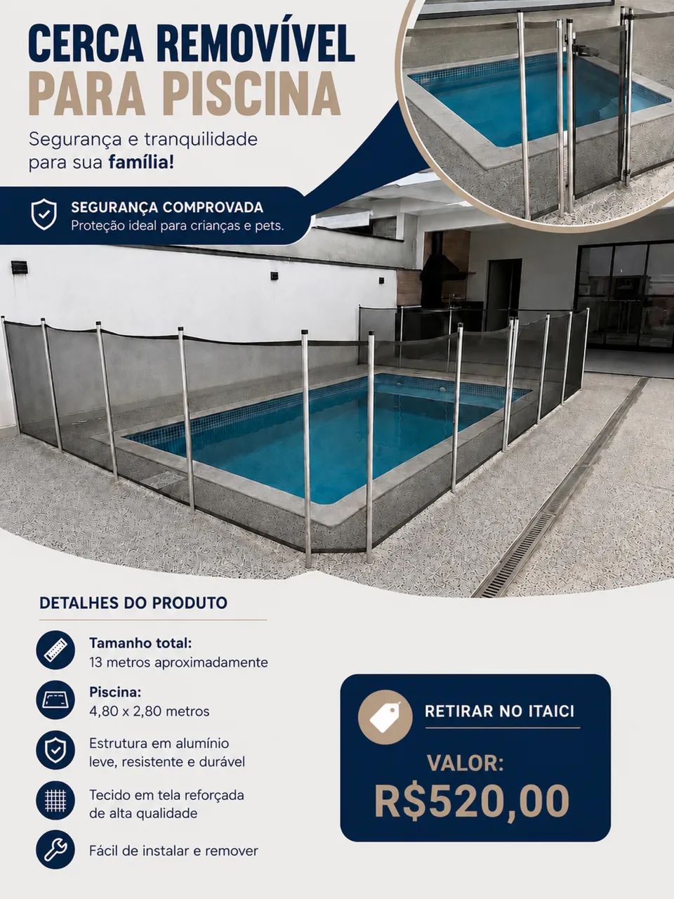CERCA VERTICAL PISCINA  - Foto 2