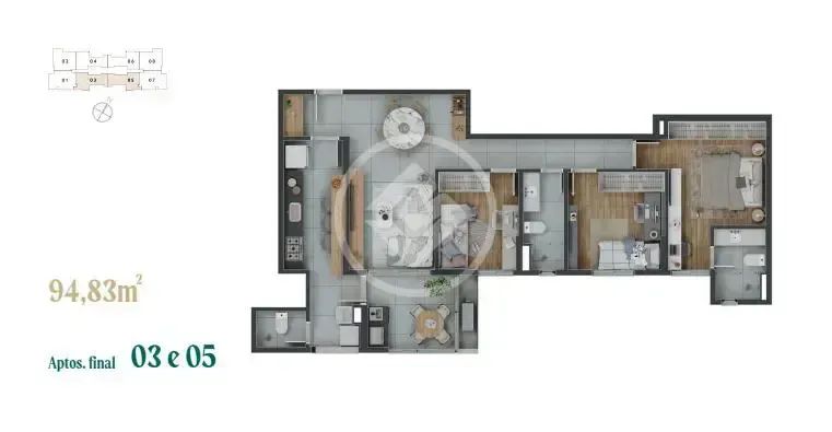 Apartamento à venda codigo: 279649 - Foto 2