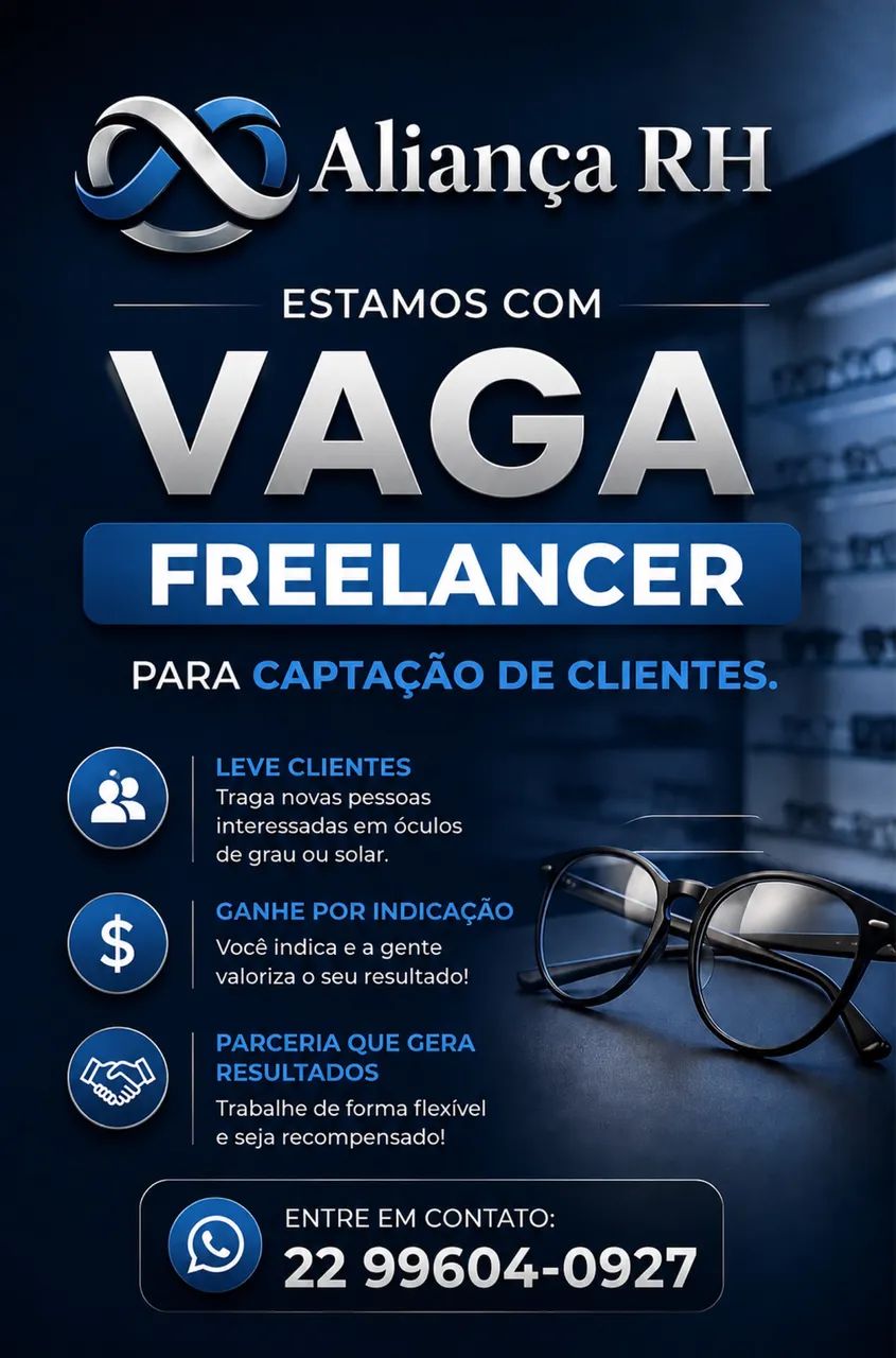 Vaga Freelancer / Rio das Ostras-RJ
