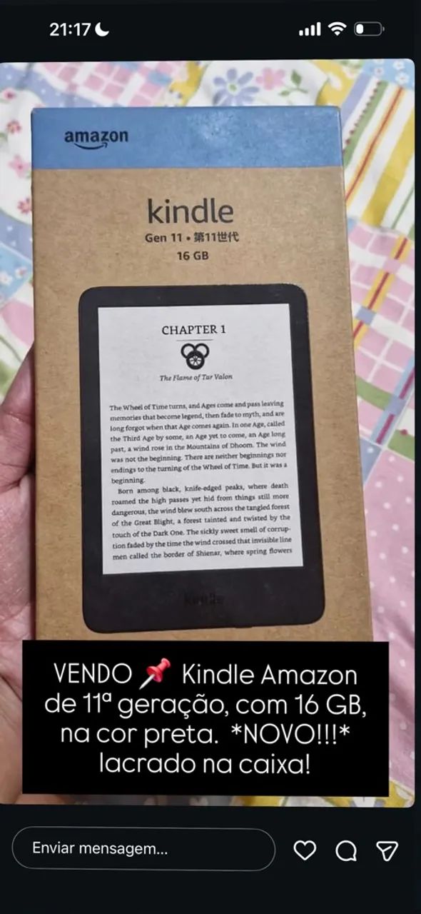 KINDLE NOVO NA CAIXA