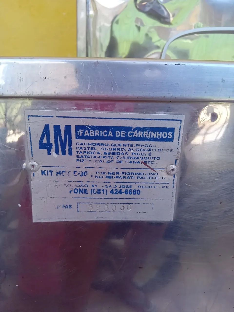Carrinho de lanches food de cachorro quente e outros com 5 compartimentos. Super-Novo  - Foto 5