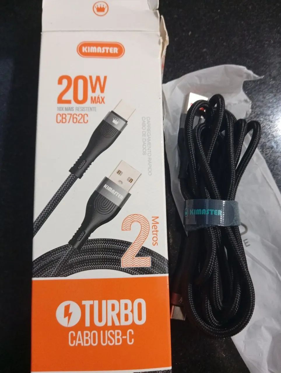 Cabo Tipo C Turbo 2 metros 5A
