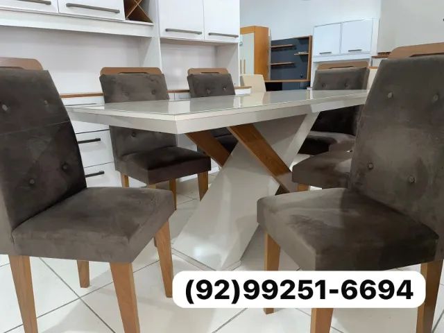 mesa de jantar 6 lugares 1.80x90