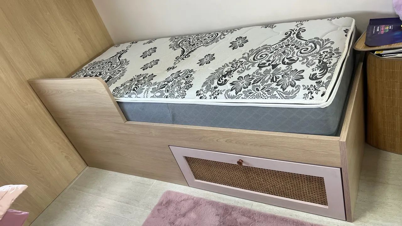 Cama projetada com colchao - Foto 3