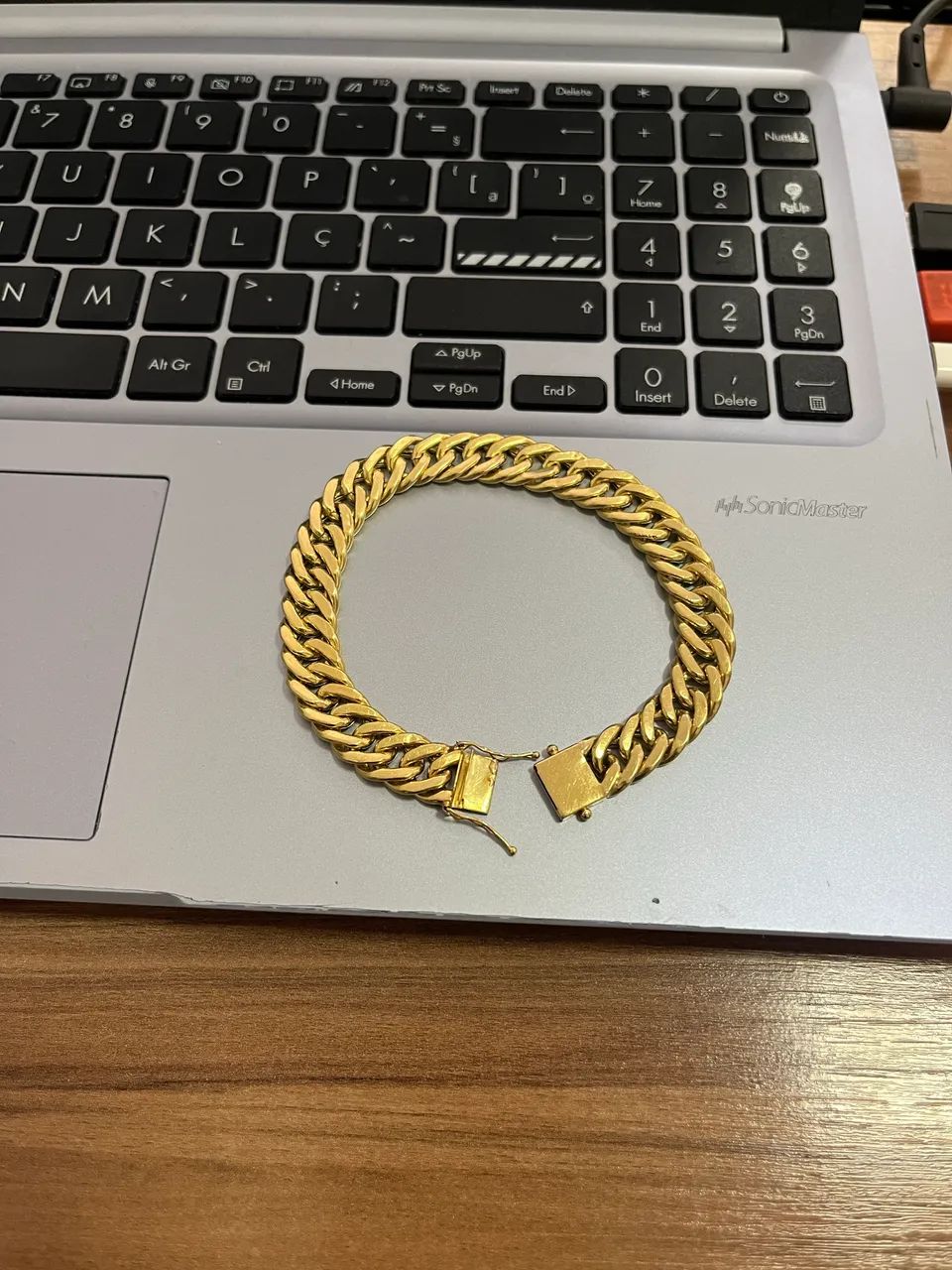 Pulseira Grossa de Ouro 18k - Foto 2