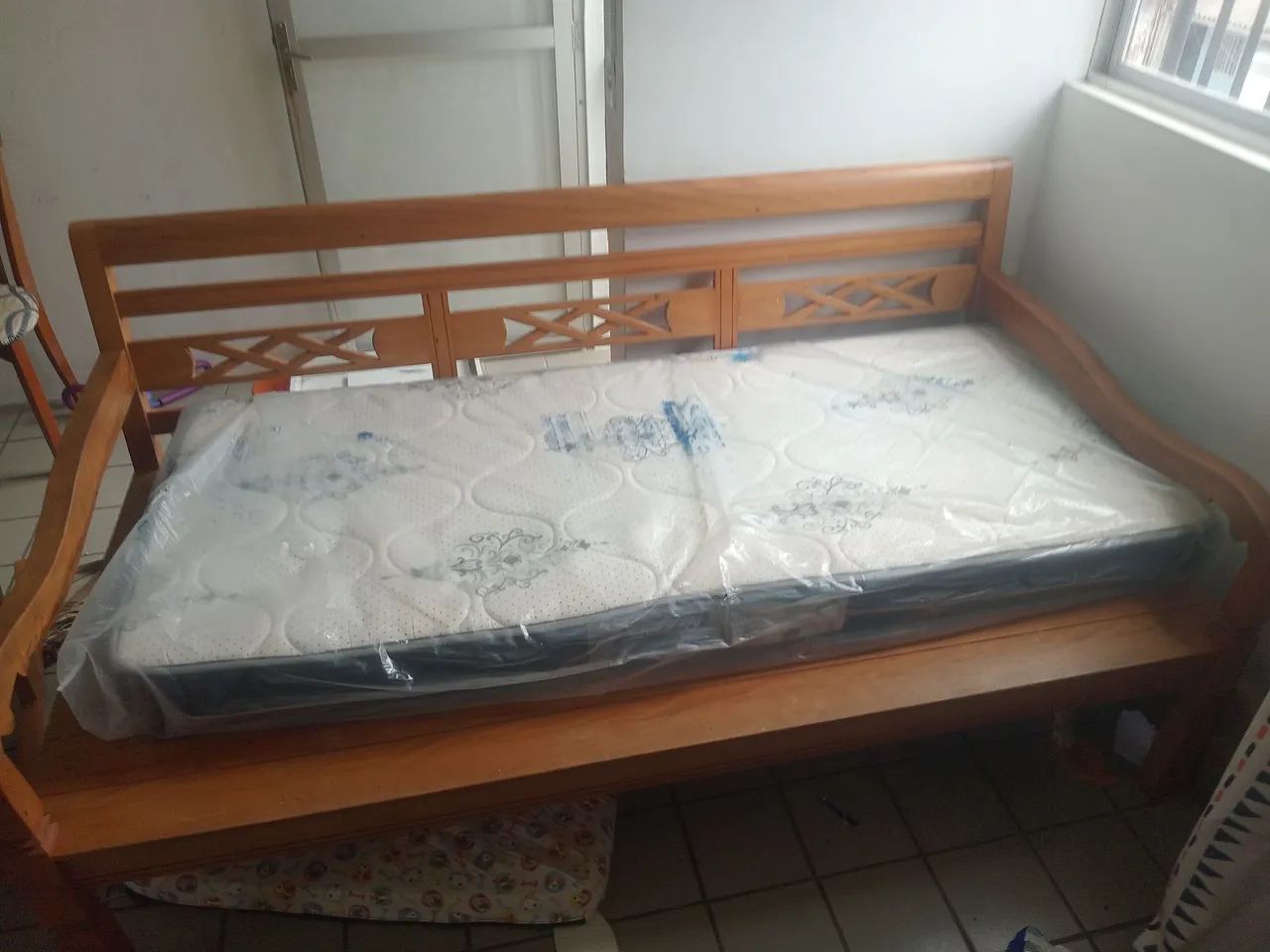 Sofá cama madeira maciça  - Foto 4