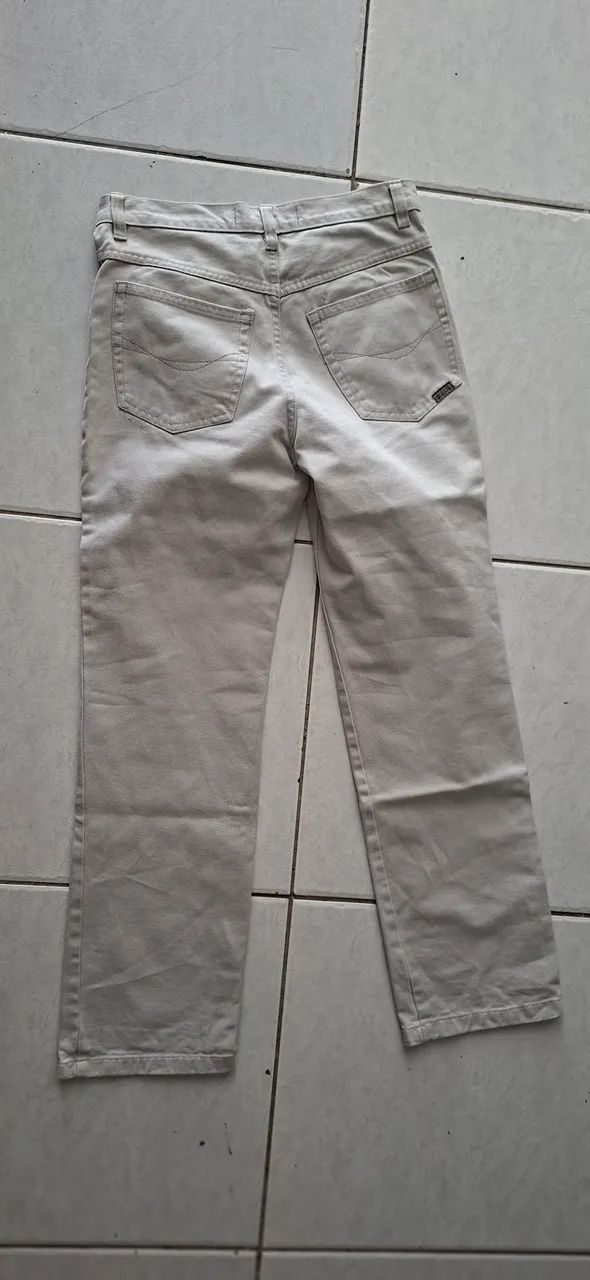 Calça marfim n°40 masculina - Foto 3