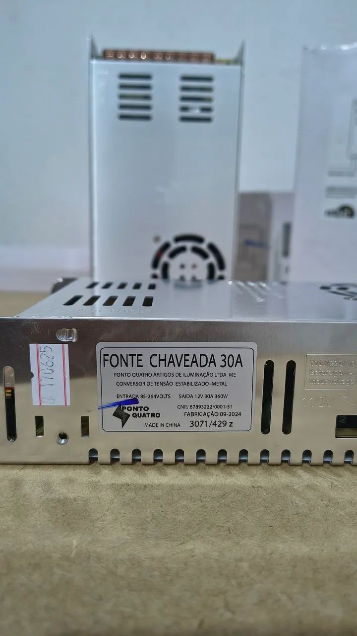 Fonte chaveada 12volts 30amper