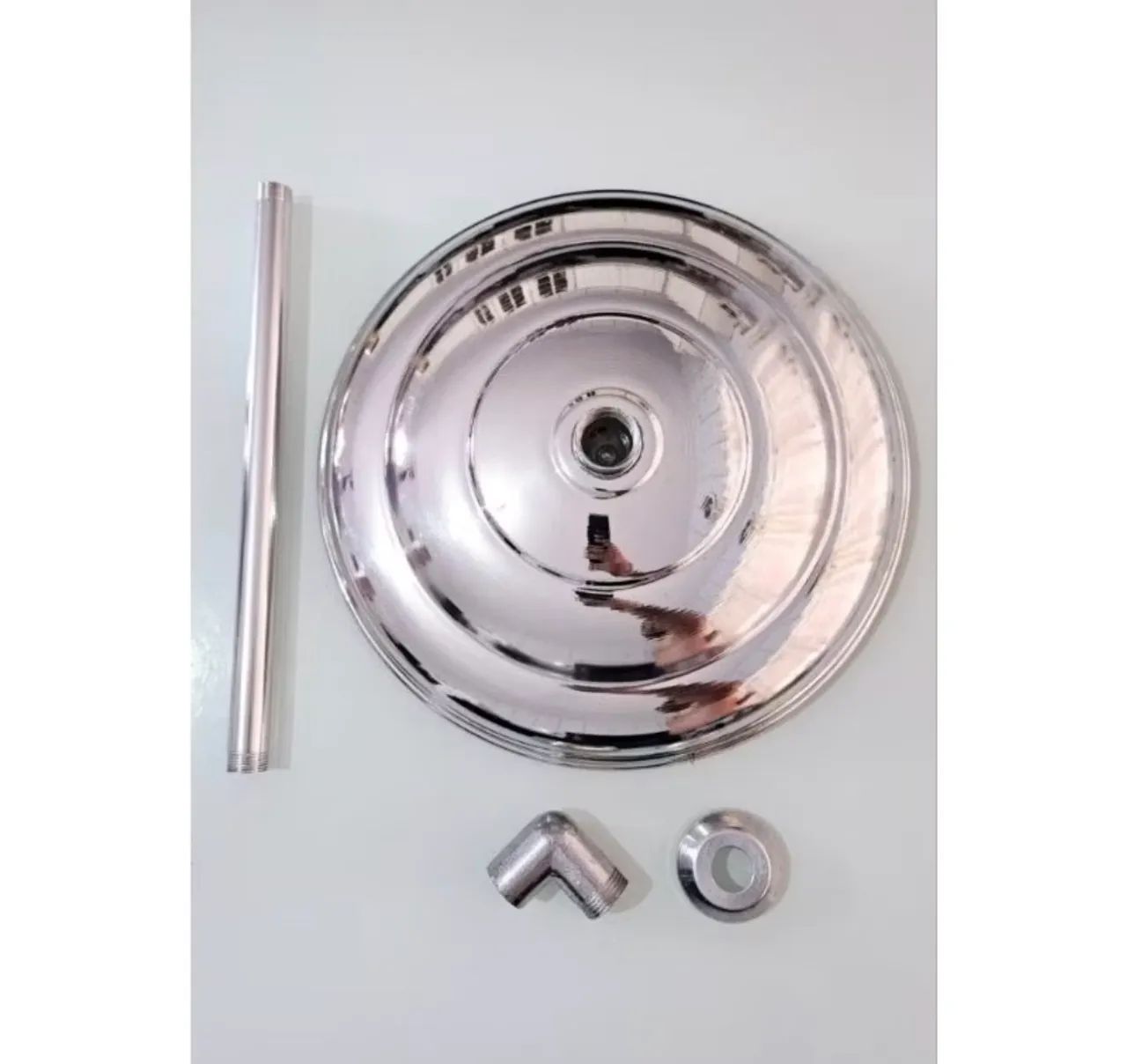Ducha de Aluminio Para Piscina Chuveirao Grande 15 Polegadas Pro Lazer