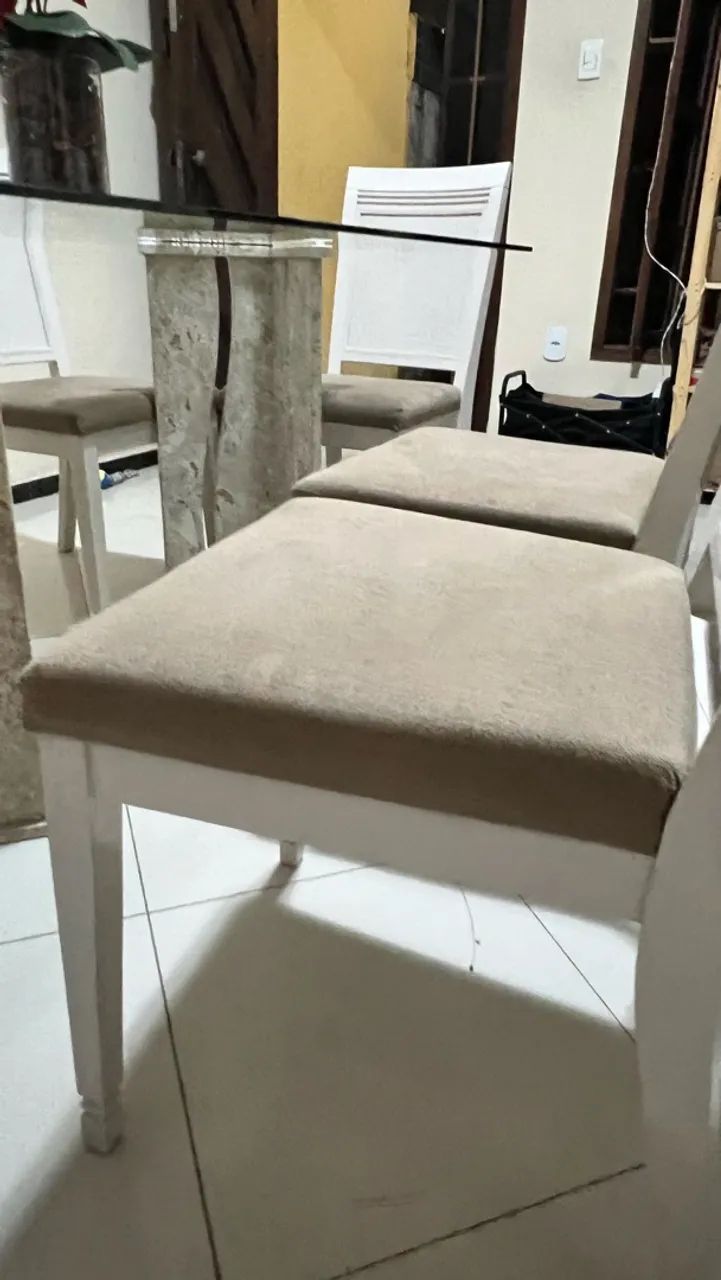 Jogo de mesa com 6 cadeiras  - Foto 4