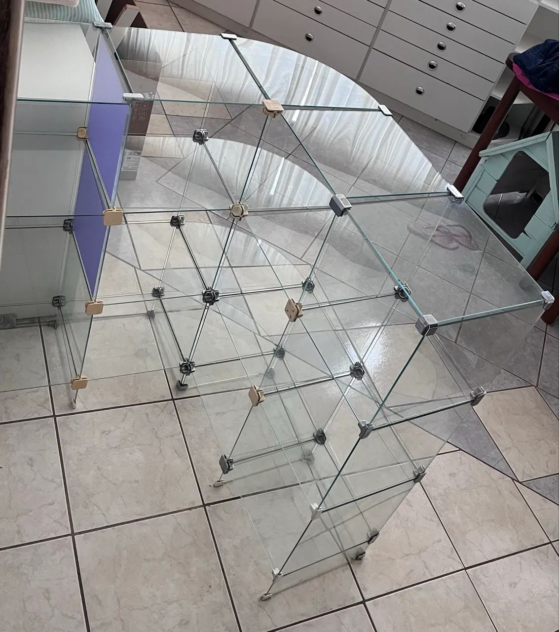 Vitrine de vidro balcão expositor 