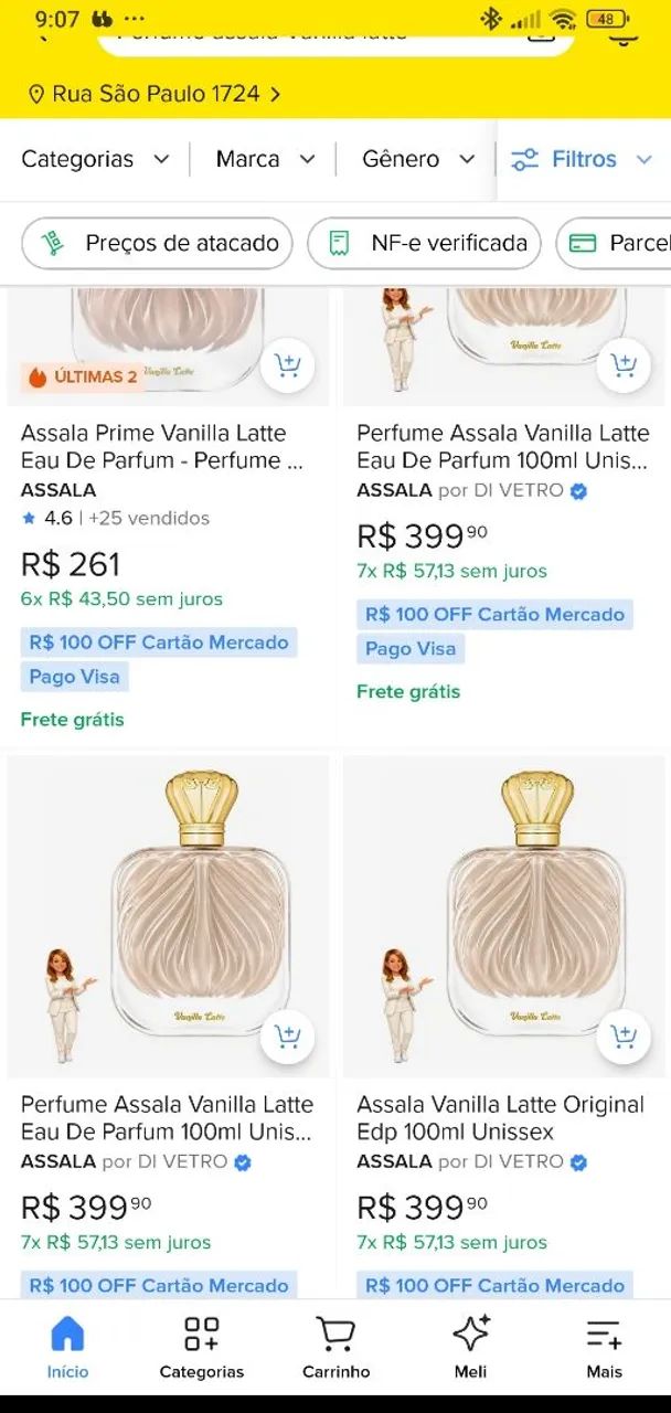 Perfume Assala Vanilla Latte 100ml - Foto 3