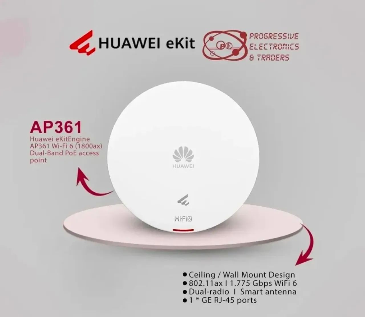 Access Point Wi-fi 6 Huawei Ap361 Ax1800 - Foto 5