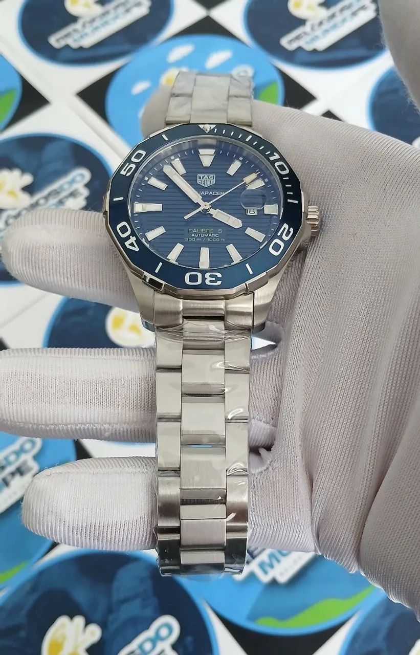RELÓGIO CALIBRE 5  FUNDO AZUL  AUTOMÁTICO  - Foto 2