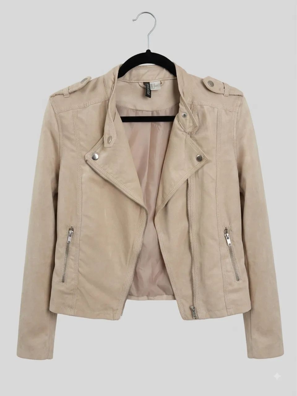 jaqueta H&M bege 