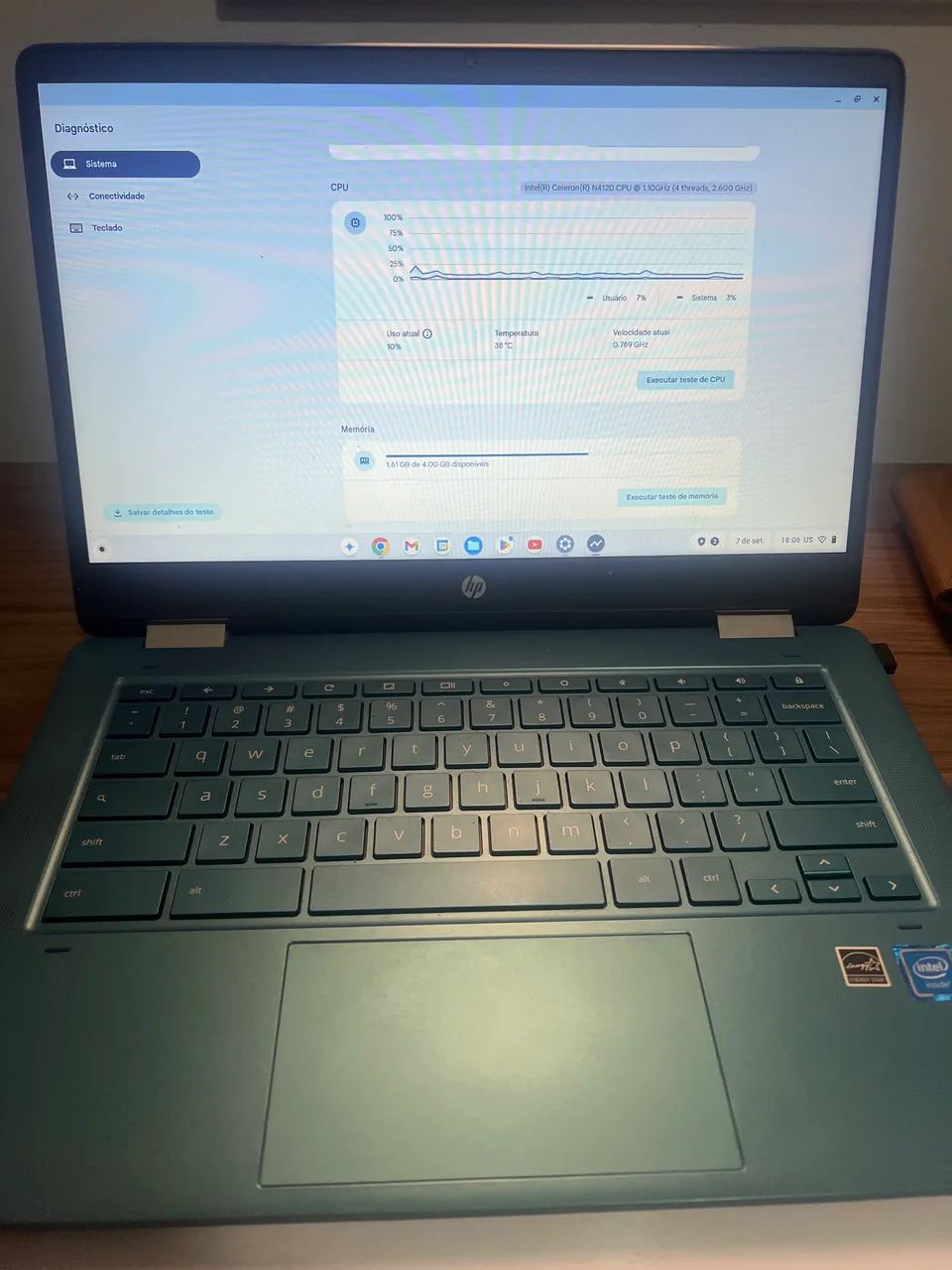 HP Chromebook Touchscreen - Intel Celeron N4120, 4 GB RAM