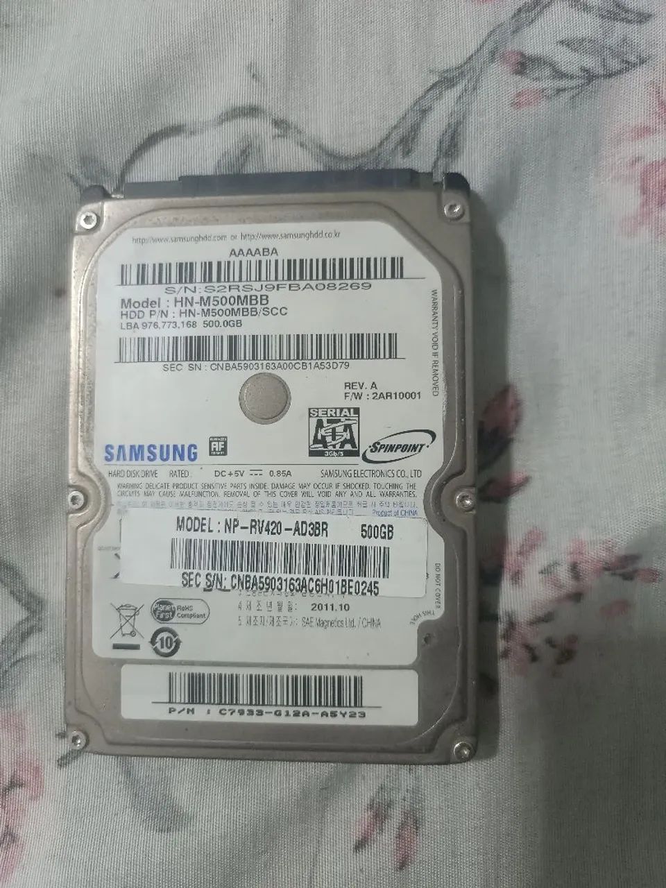 HD de notebook Samsung  - Foto 2
