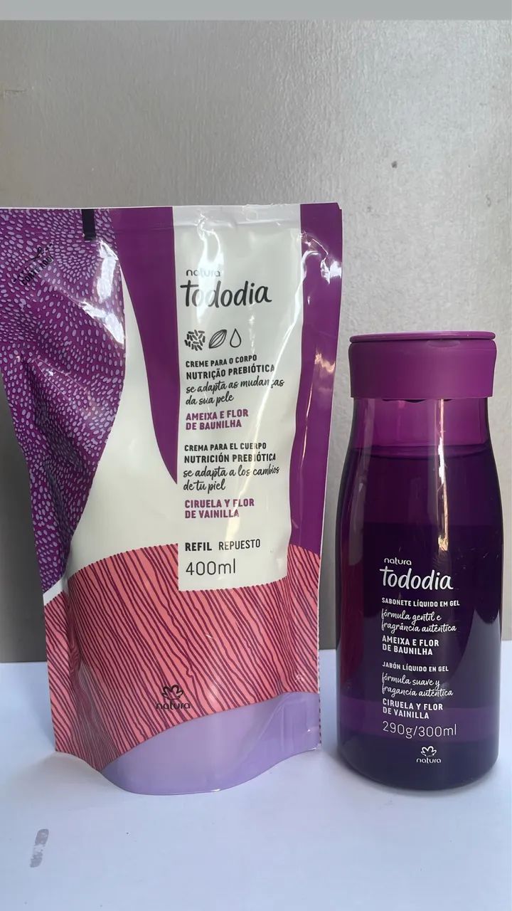 Kit ameixa e flor de baunilha natura 