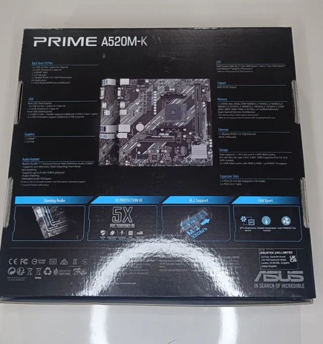 Placa-Mãe A520M-K Asus Prime Nova e Lacrada - Foto 2