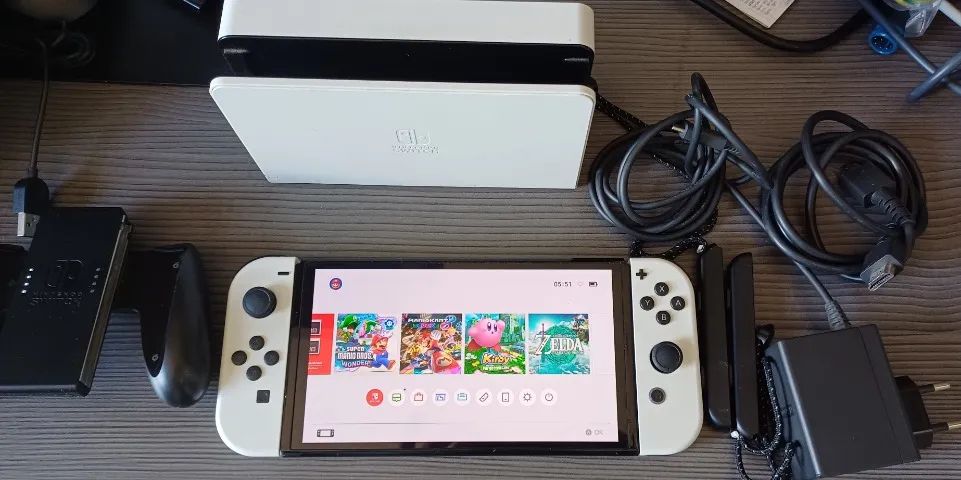 Nintendo Switch Oled Desbloqueado Troco - Foto 5