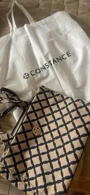 ? BOLSA CONSTANCE XADREZ AZUL E CREME ? - Foto 2