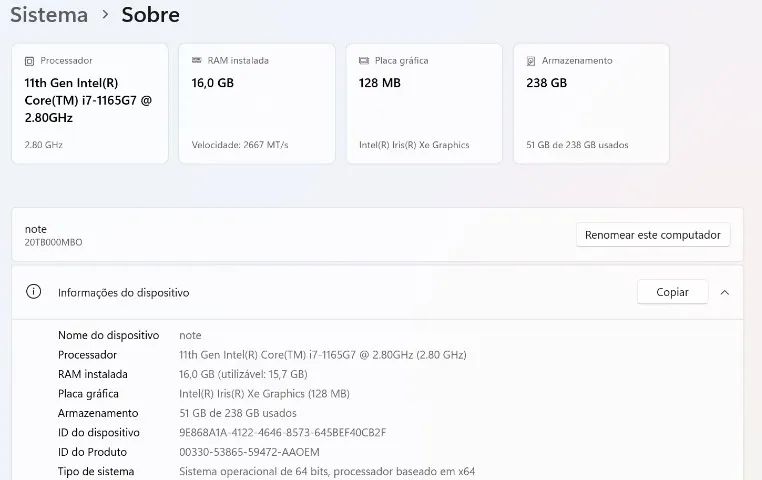 Notebook Thinkpad E14 i7 16GB - Foto 2