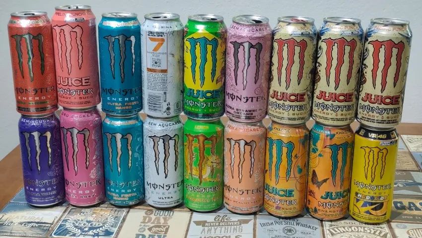 Latas de Monster Energy vazias para colecionadores - Foto 4