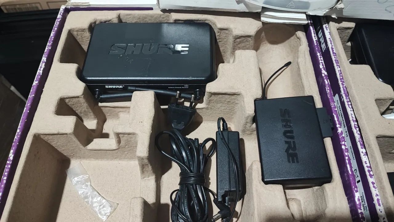 lote microfone base transmissor Shure - Foto 3