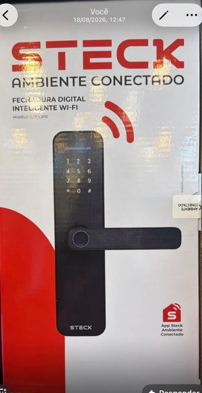 Fechadura  eletrônica steck 