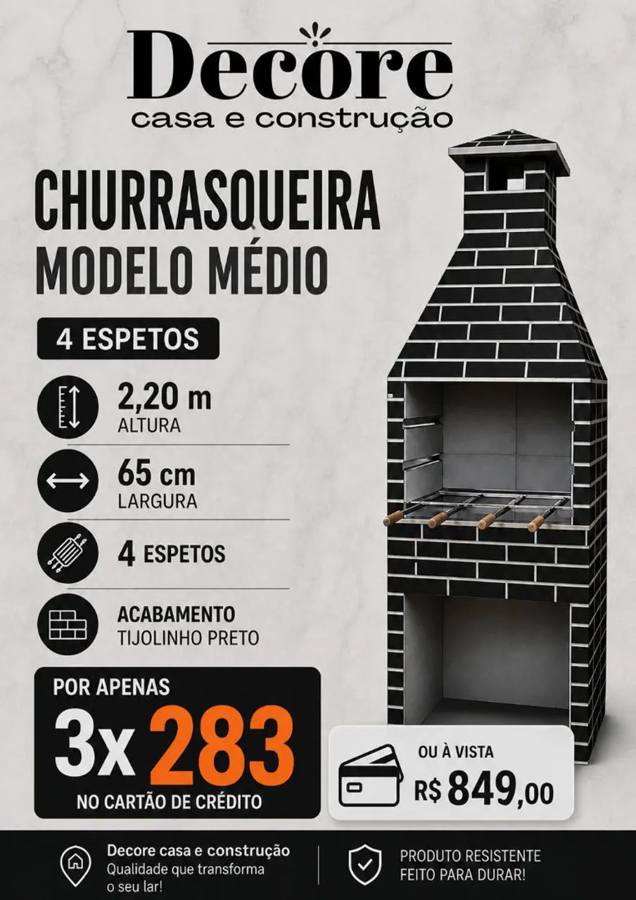 Churrasqueira pré moldada