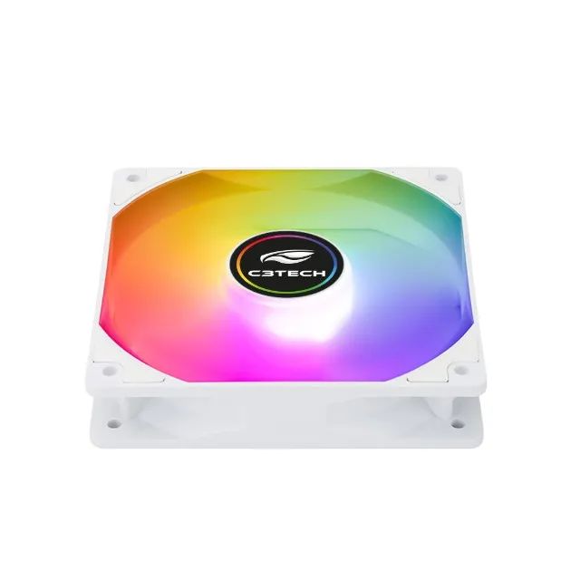Cooler Fan 120mm C3Tech F9-L260WH White Led Argb *6 Pinos Controladora* - WZetta - Foto 3