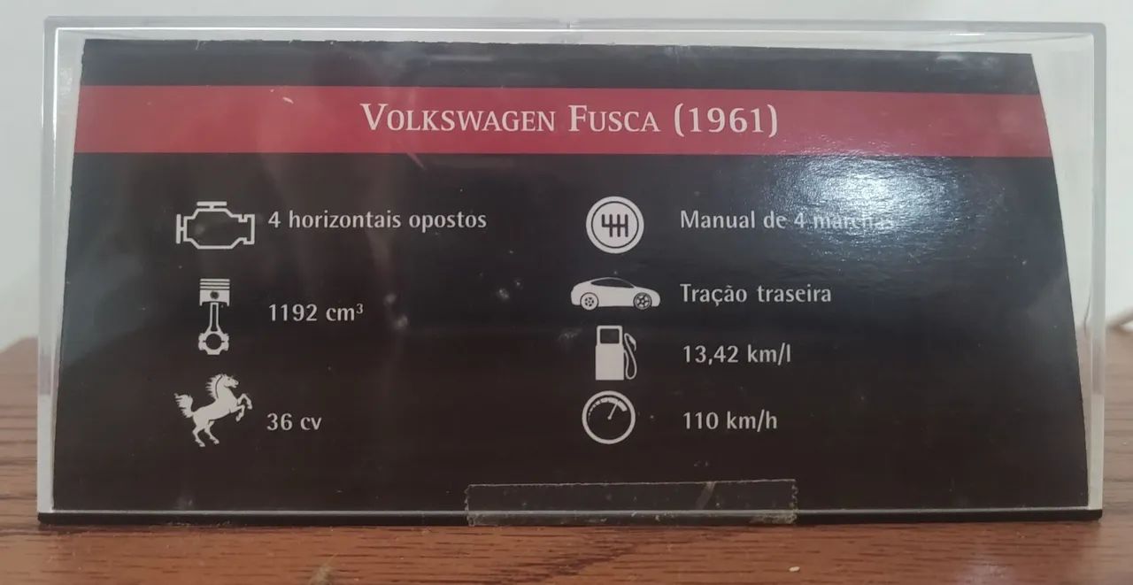 Miniatura carro Fusca  - Foto 2