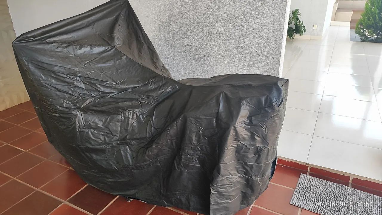 Capa para moto, impermeável, proteção de sol e chuva, bastante resistente - Foto 3