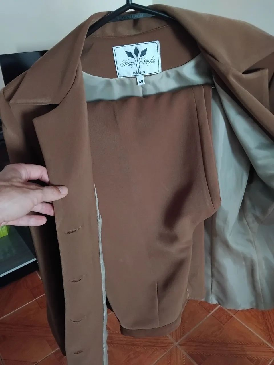 Conjunto feminino calça e blazer de poliéster  - Foto 5