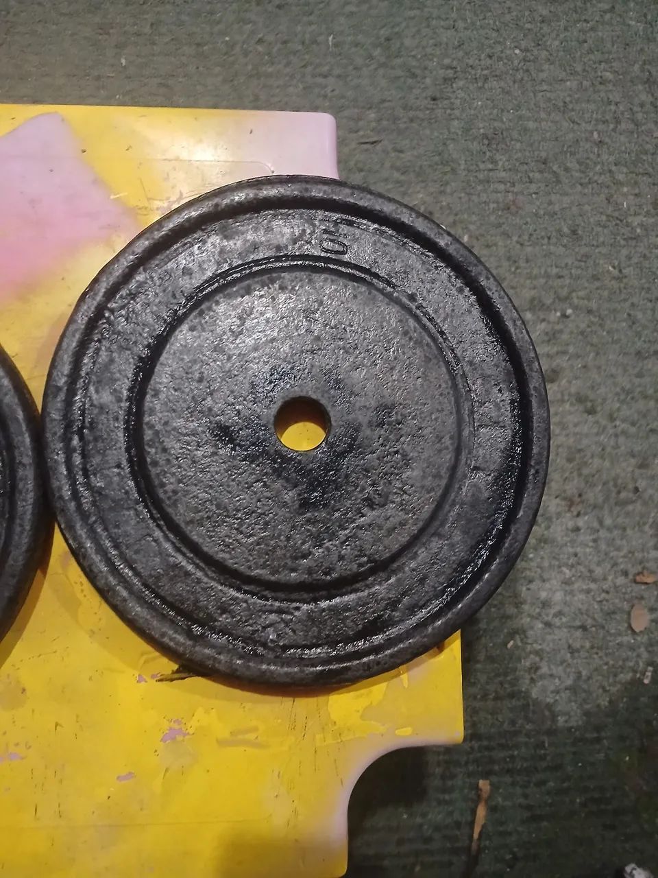Par de anilhas de 10 kg - Foto 3