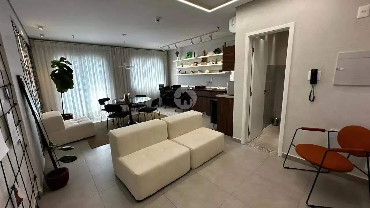 Sala comercial mobiliada com 43 m² e vaga na Vila Mathias  Santos - Foto 5