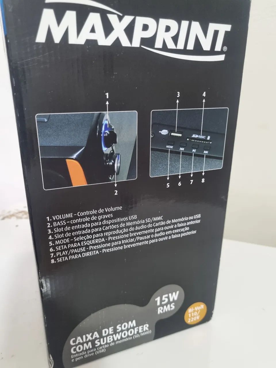 Caixa de som com subwoofer nova - Foto 2