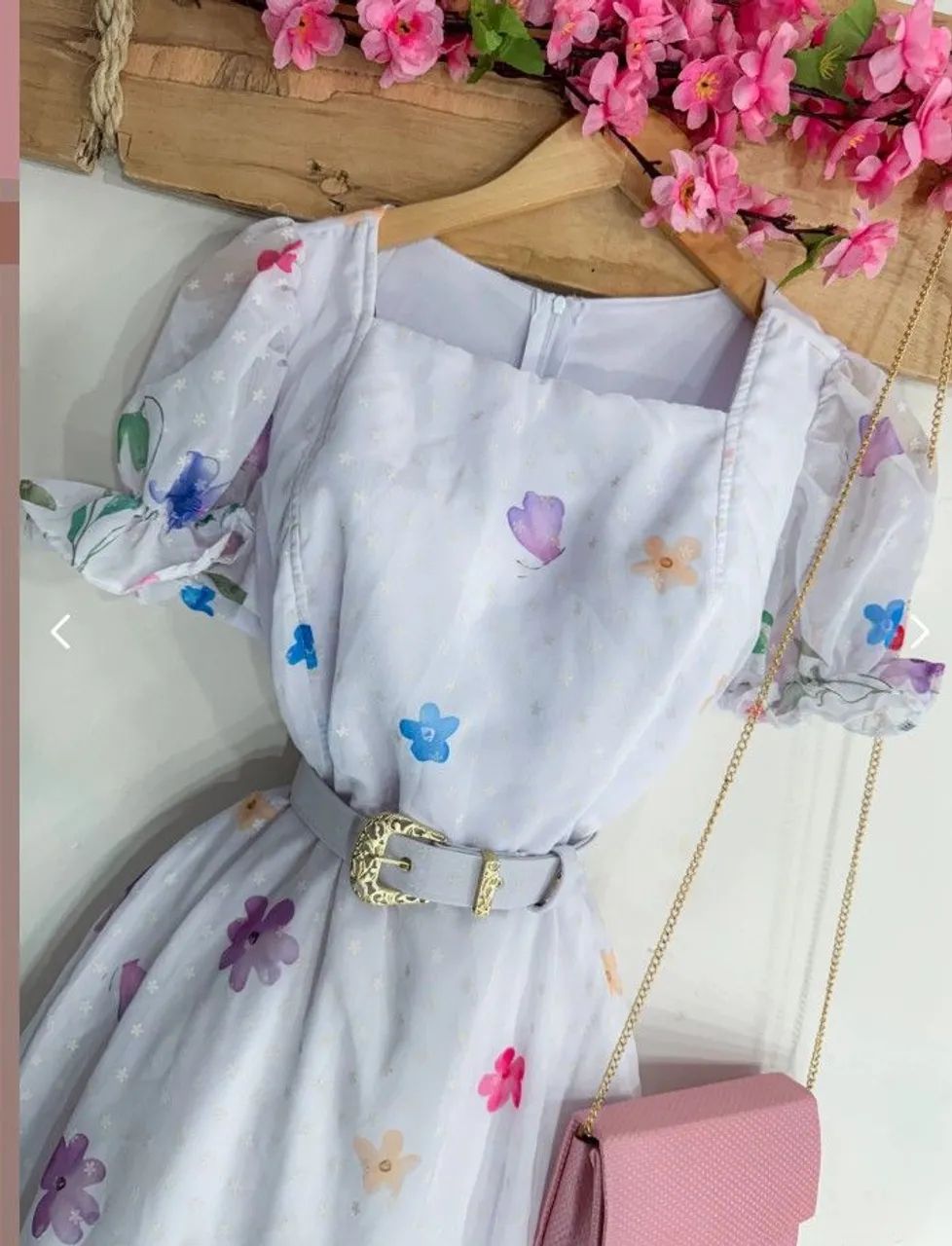 Vestido Floratta Branco Floral  - Foto 2