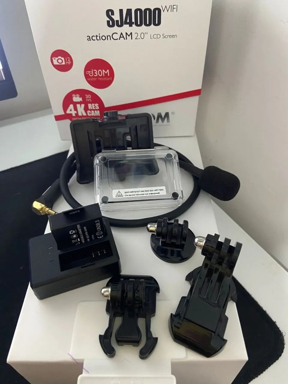 Câmera de ação COM MICROFONE - kit completo - Foto 3