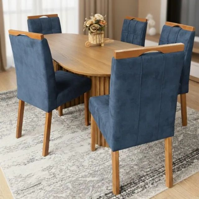 MESA ISIS 1,80M  6 CADEIRAS  100% MDF. PRONTA ENTREGA. - Foto 3