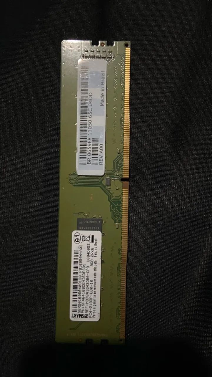 vendo memória ram 8gb ddr4 